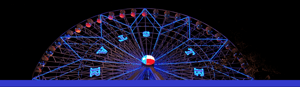 Texas State Fair Night-blue